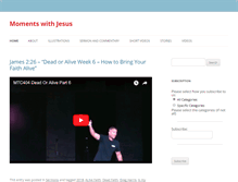 Tablet Screenshot of momentswithjesus.com